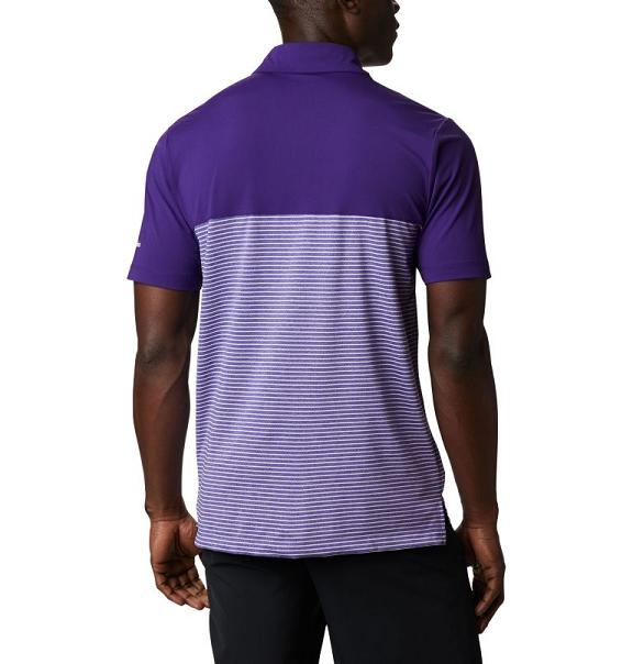 Columbia Omni-Wick Polo Purple For Men's NZ76904 New Zealand